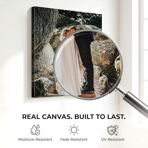 P&L ART. Personalized Custom Canvas Prints: Photo On Canvas Transform Your Photos into Stunning Framed Wall Art Digitally Printed Photo To Canvas Ideal for Home Decor Gifts Keepsakes Framed 8X10 — view 3