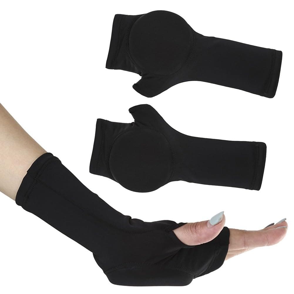 Muñequeras de mano para patinaje sobre hielo con almohadilla de palma que absorbe los golpes, almohadillas protectoras de nailon para patinaje artístico, esquí y deportes de invierno, talla — view 5