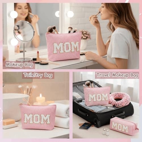 Gifts for Mom, Personalized Cute Makeup Cosmetic Bag Mom Gifts for Women Mother's Day Christmas Birthday — view 5