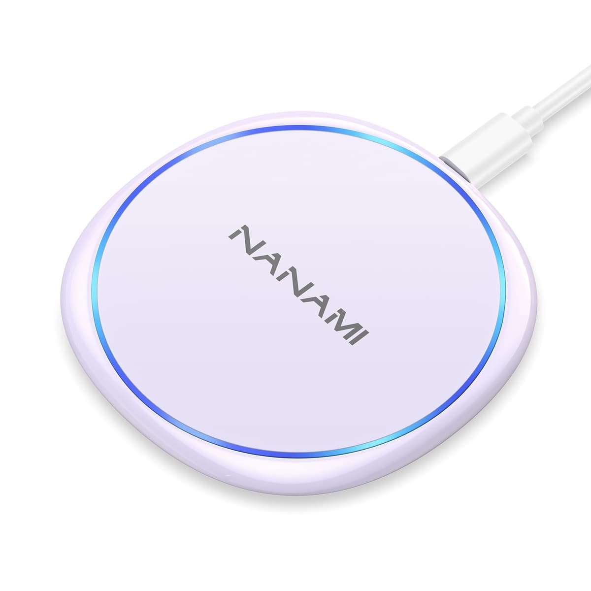 NANAMI Wireless Charger for iPhone and Samsung - Wireless Charging Pad 10W Max for iPhone 17 16 15 14 13 12 SE2 11 Xs XR X New Airpods and Galaxy S26 S25 Ultra S25+ S24 FE S23 S22 S21 S20 S10 — view 8