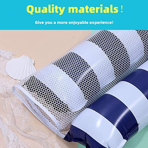 Yodooshi 【4 Pack】 Inflatable Pool Floats Hammock, Water Hammock Lounges, Multi-Purpose Accessories(Saddle, Lounge Chair, Drifter) for Swimming Pool, Beach, Outdoor Blue&Navy&Rose&Green — view 3