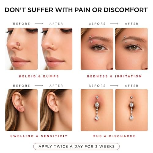 Piercing Aftercare Spray | Ear Piercing Cleaner 8oz | Saline Spray for Piercings; Saline Solution for Piercings; Aftercare of Pierced Ear, Septum, Belly, Nose, Body; Pierce Cleaner Salt Mist Solution — view 2