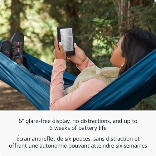 Amazon Kindle 16 GB (newest model) - Lightest and most compact Kindle, now with faster page turns, for an enhanced reading experience - Black — view 3