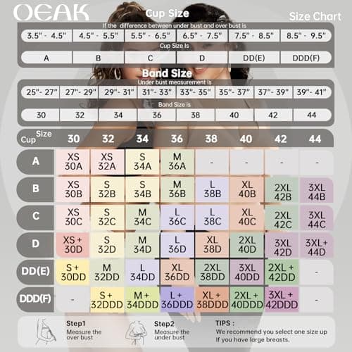 OEAK Womens Deep V Bras Wireless Comfortable Bra Supportive No Underwire Bras Tshirt Push Up Bralettes Plunge Seamless Bra Skin Color S — view 5