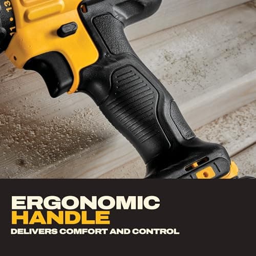 DEWALT 20V Max Cordless Drill Driver Set, 2 Speed, High Performance Motor, Includes 2 XR 1.3Ah Li-Ion Batteries, Charger and Contractor Bag (DCD771C2) — view 5