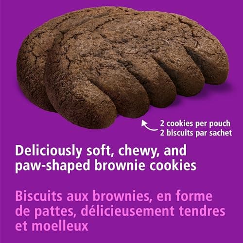 Bear Paws Brownie Cookies - Soft Cookie Snack Packs, Family Size, Peanut Free School Snacks, 480g, 12 pouches — view 5