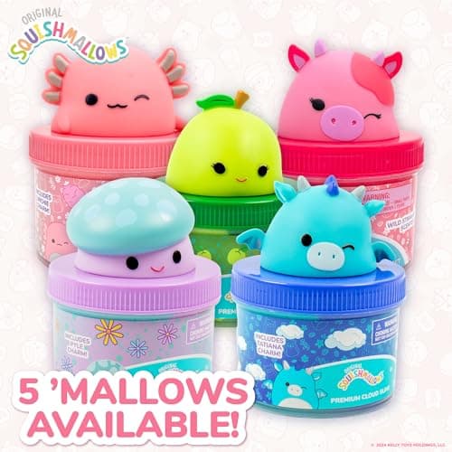 Original Squishmallows Archie The Axolotl Premium Cloud, 8 oz. Cotton Candy Scented with 3 Fun Add Ins, Great 6 Year Old Toys, Super Soft Sludge Toy — view 7