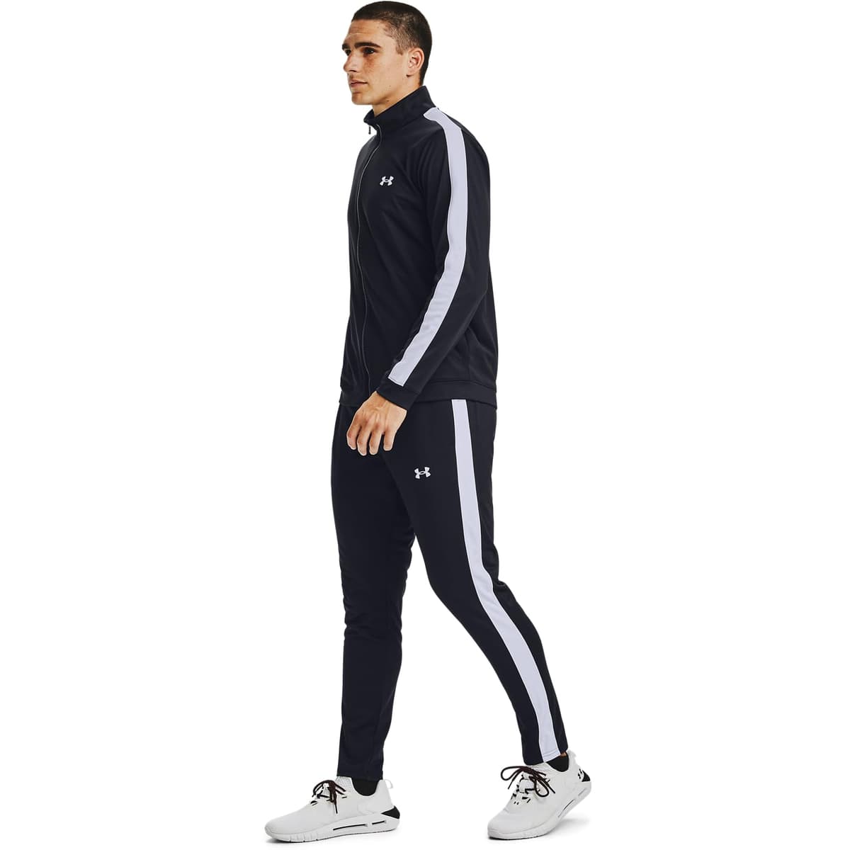 Under Armour Hombre Chándal De Punto, Pitch Grey/Black — view 7