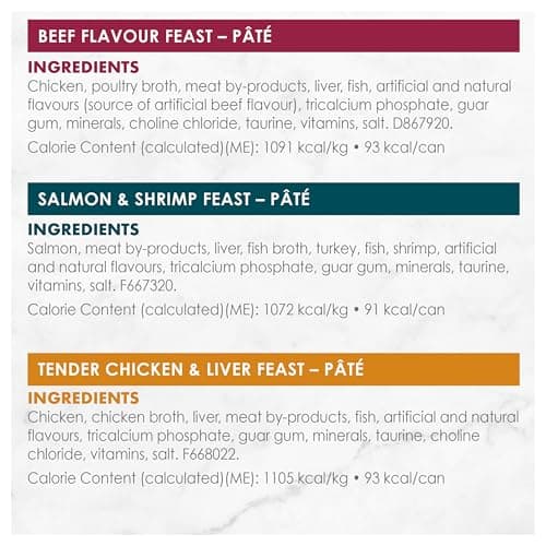 Fancy Feast Wet Cat Food, Pate Assorted Variety Pack 3 Flavours - 85 g Can (24 Pack) — view 8