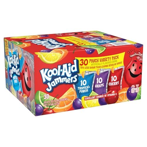 Kool-Aid Variety Pack, 30 ct Box Tropical Punch, Grape & Cherry, 6 fl oz — view 7