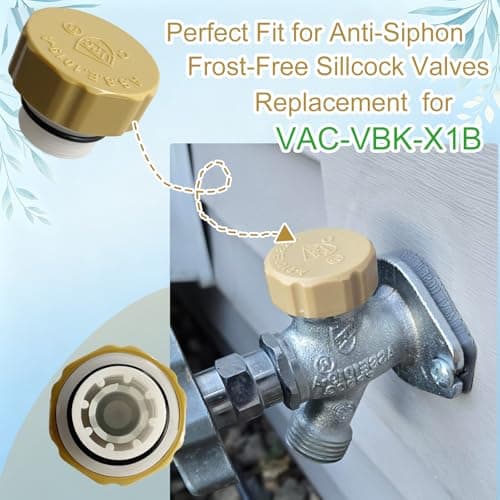 PKLIYH ASSE 1019-A Outdoor Faucet Repair Kit with Teflon Tape, Vacuum Breaker Replacement Kit Anti-Siphon Frost-Free Hose Bib Sillcock Valve Replacement（1 Pack） — view 2