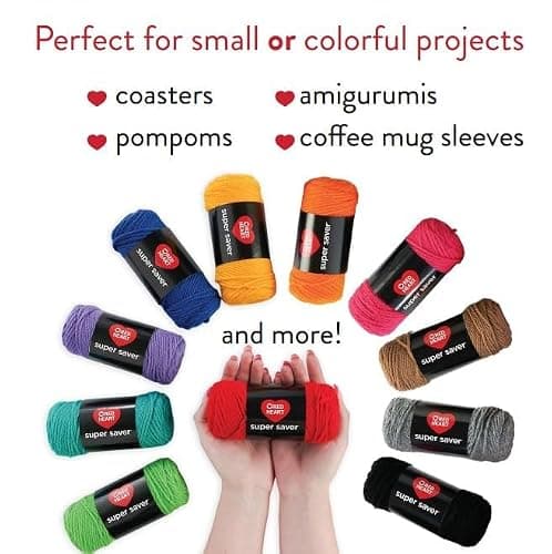 Red Heart Super Saver Super Yarn Craft Kit for Crochet & Knitting & Amigurumi Projects — view 2