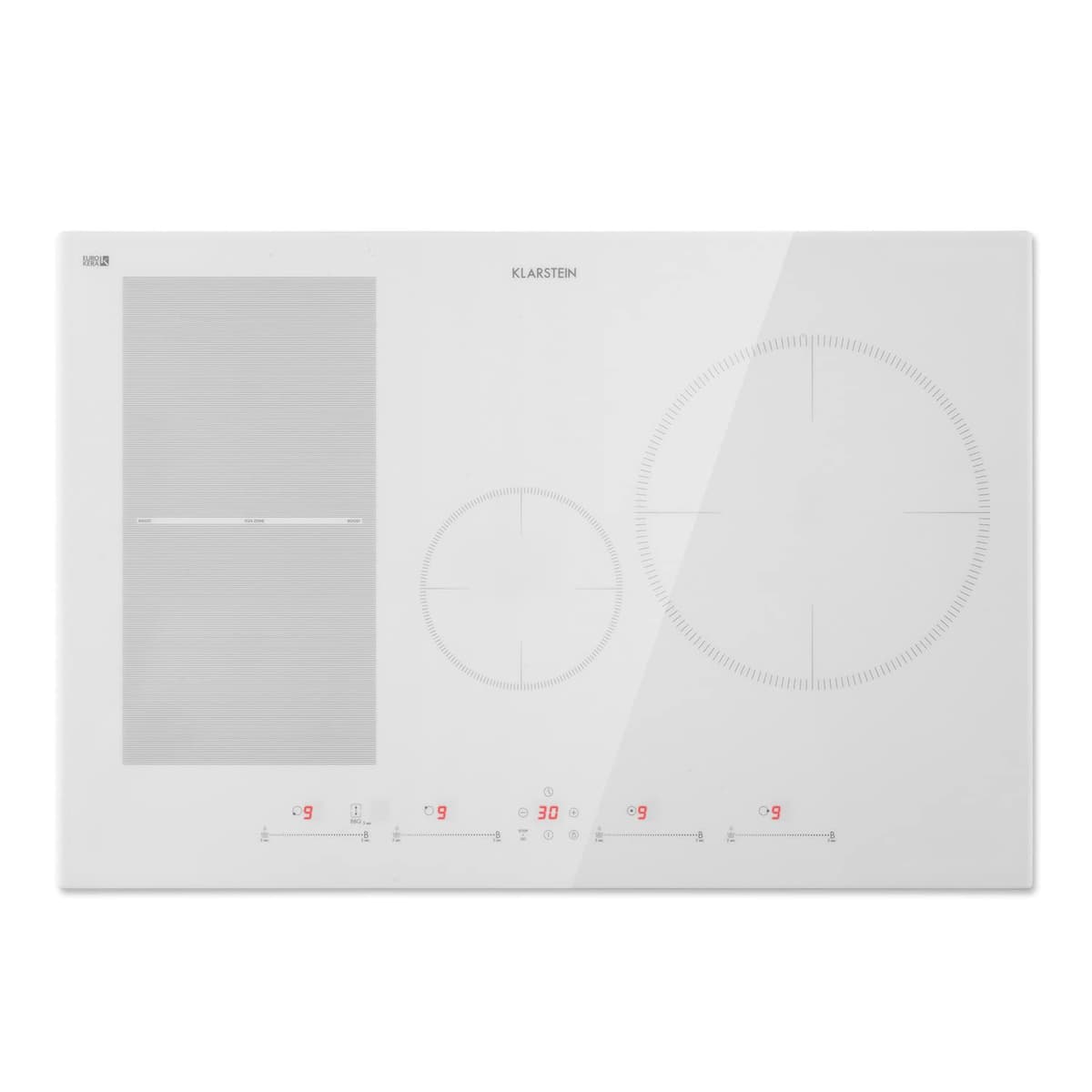 Klarstein Induction Hob, 9300W Electric Hobs Induction Cooker, 5 Ring Electric Pan Hob, Built-In Table Top Cookers w/ 5 Hobs, Touch Control, Inductions Heater Cooktops, Hot Plates for Cooking — view 18