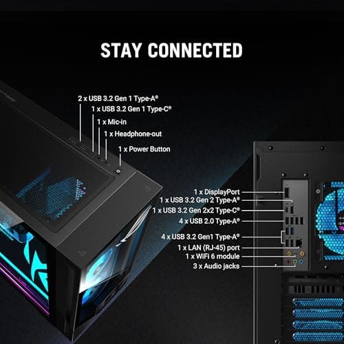 ASUS ROG G700 (2026) Gaming Desktop PC, Intel® Core™ Ultra 7 265KF Processor, NVIDIA® GeForce RTX™ 5070, 1TB M.2 NVMe™ PCIe® 4 SSD, 32GB DDR5 RAM, Windows 11 Home, G700TF-AB776 — view 8