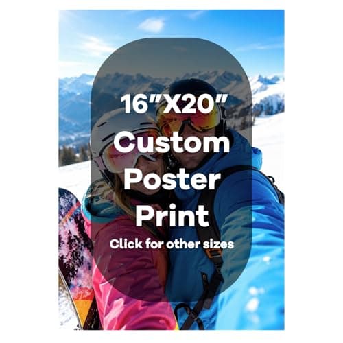 Custom Poster Print with Your Photo, Personalized Wall Art in Poster Paper or Canvas, Picture Decor for Pet, Wedding, Travel, Family, Home & Office Gift for Mom, Dad, Couple, Friends, Christmas
