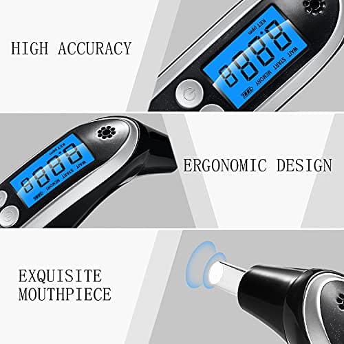 Ketone Breath Tester High Accuracy Ketosis Meter & Breath Ketone Meter - Portable Digital Ketone Breath Analyzer with 10 Mouthpieces for Measuring Ketosis Levels in Breath — view 5