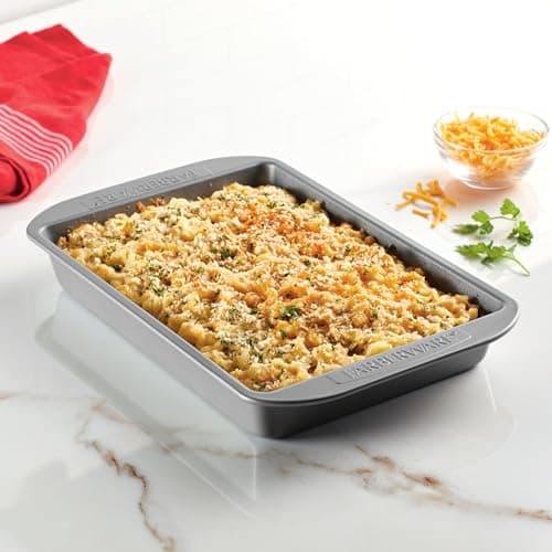 Farberware Nonstick Bakeware 9x13 Baking Pan, Rectangular Cake Pan, Gray — view 5
