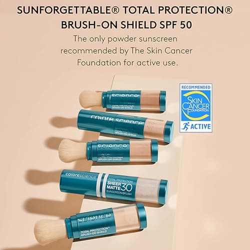 Colorescience Sunforgettable Total Protection Brush-On Sunscreen Mineral Powder for Sensitive Skin, Tan, 0.21 Oz (Pack of 1) — view 2