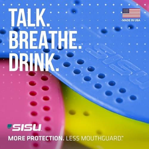 SISU Aero Small Mouthguard, Royal Blue - 30% Stronger Protection for Lacrosse, Football, Hockey, Roller Derby, Team Sports - Remoldable Up to 20 Times - Ultra Slim - Non Toxic — view 5