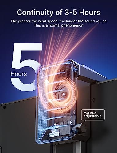 JSAUX Cooling Fan for Steam Deck&OLED, Cool Down Accessories for Steam Deck OLED, Cools to Enhance Performance & Extend Console Battery Life, Innovative Cooling Fan for Gaming-GP0201 — view 4