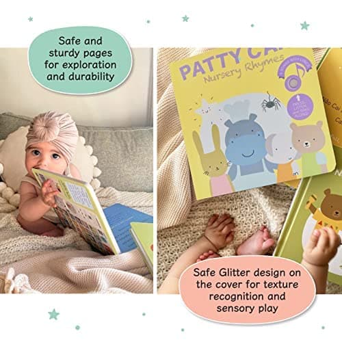 Cali’s Books Patty Cake Nursery Rhymes – Interactive Sound Book for Toddlers 1–3, Musical Book for 1 Year Olds, Perfect First Birthday Gift, 6 Favorite Songs — view 3