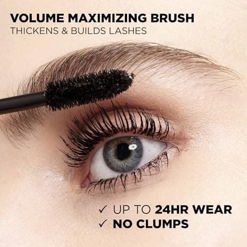 L'Oreal Paris Voluminous Original Mascara, Lash Volumizing and Separating Mascara, Non-Clumping Formula for Soft and Smooth Lashes, Blackest Black 8.5ml — view 3
