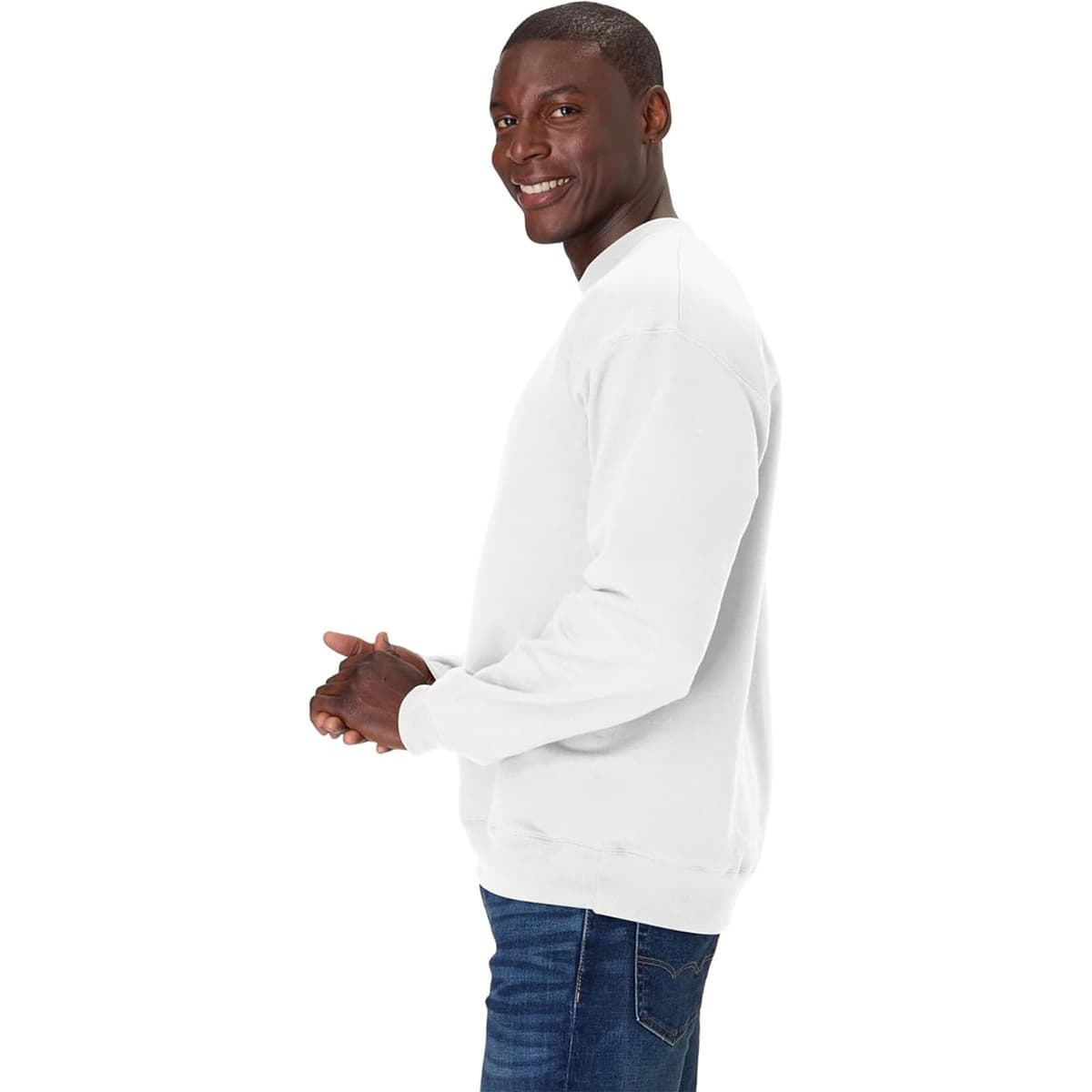Sudadera de manga larga para hombre, cuello redondo, para pesca, entrenamiento, atletismo, gimnasio, primavera, otoño e invierno — view 2