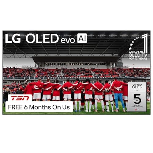 LG 83-Inch G6 OLED evo AI 4K Smart TV – α11 AI Processor Gen3, Hyper Radiant, Reflection Free, Up to 165Hz Refresh Rate, G-SYNC, FreeSync, Dolby Vision/Atmos, webOS, Wall Mount Included (83G6W,2026)
