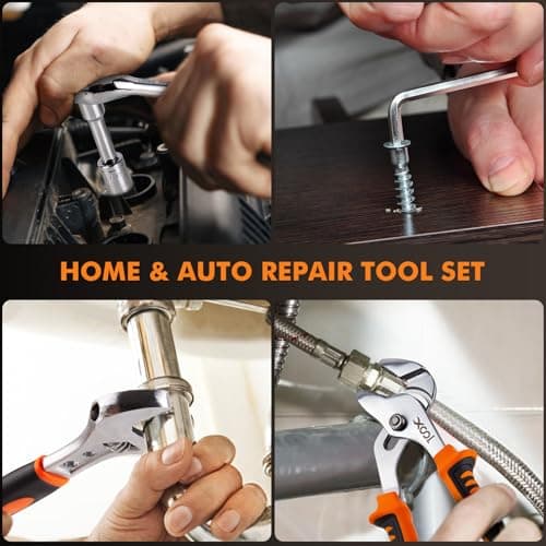 XOOL 368 Piece Home Repair Tool Kit with Drawer Toolbox, Includes Hammer, Pliers, Screwdrivers, Wrench, Tape Measure & More for Home Repair, Apartment, Office, Garage and DIY Projects — view 3