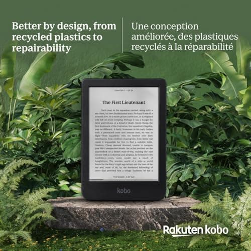 Kobo Clara BW | eReader | 6” Glare-Free Touchscreen with ComfortLight PRO | Dark Mode Option | Audiobooks | Waterproof | 16GB of Storage | Black — view 3