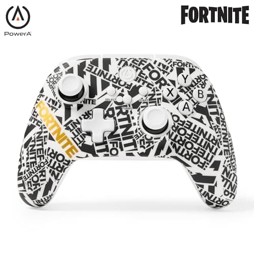 PowerA OPS v1 Wireless Controller for Cloud Gaming Fortnite EditionPC Gaming Controller, Wireless, Wired, Bluetooth, Rechargeable, gamepad, Fortnite, Mappable Buttons, Hall Effect Thumbsticks, Turbo Button, Trigger locks, Windows 10/11, 2-year limited warranty