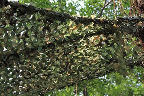 TENCEN Dual Mesh Custom Camouflage net for Blind Decor Courtyard Sunshade Photo Camp Fish Farm Factory Shelter Car Concealment Party Exhibit Backdrop Curtain Ceiling Fence Canopy Cover — view 6