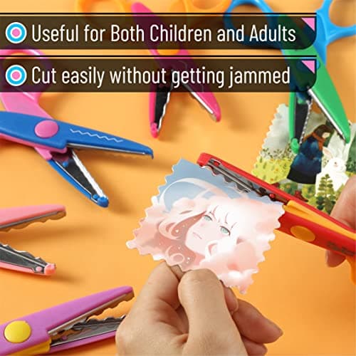 Mr. Pen- Craft Scissors Decorative Edge, 6 Pack, Bright Zig Zag Scissors — view 4