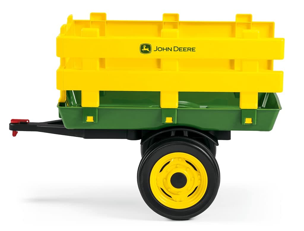 Peg Perego Children's John Deere Stake-Side Trailer, Green & Yellow — view 2