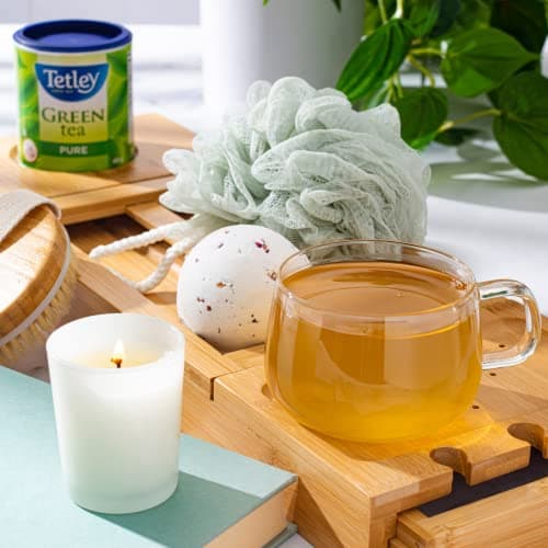 Tetley Pure Green Tea, Herbal Tea - 24 Tea Bags, 48 Grams, Contains Caffeine — view 4