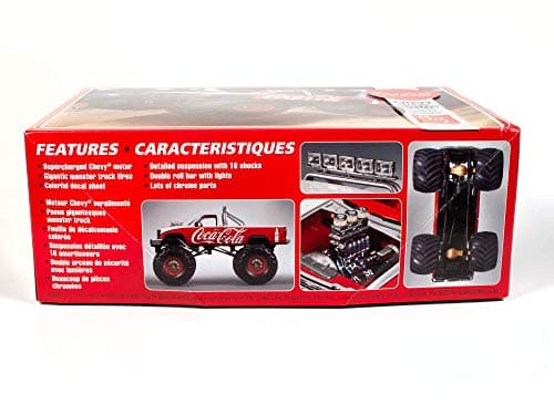 Skill 2 Model Kit Chevrolet Silverado Monster Truck Coca-Cola 1/25 Scale Model by AMT — view 3