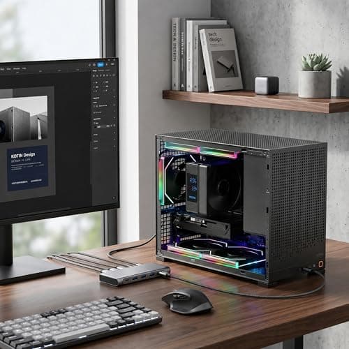 KOTIN Prebuilt Gaming PC Ryzen 5 9600X, 16GB DDR5, RTX 5060 Ti 8GB, 1TB SSD — view 3