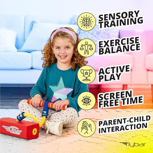 Flybar My First Foam Pogo Jumper for Kids Fun and Safe Pogo Stick for Toddlers, Durable Foam and Bungee Jumper for Ages 3 and up, Supports up to 250lbs (Red) — view 2