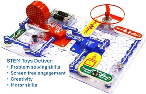 Snap Circuits Jr. SC-100 Electronics Exploration Kit, Over 100 Projects, Full Color Project Manual, 28 Parts, STEM Educational Toy for Kids 8 + — view 4