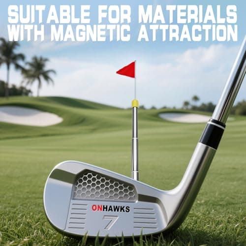 ONHAWKS Golf Alignment Rods - Club Alignment Sticks with Telescopic Magnetic Corrector Trainer Aid Tools Help Visualize and Align Your Golf Shots Club,Swing Aim Practice Accessories Golf Gifts — view 5