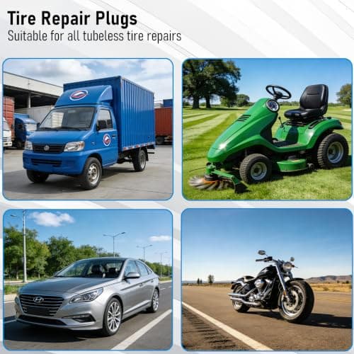 Tire Plugs Heavy Duty (4", 30pcs) with Tire Glue.Tire Repair Plugs for Puncture Repair are Suitable for Tubeless Tires Car, Light Truck, Motorcycle, ATV, UTV. etc.… — view 4