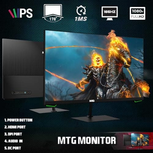 HP G3 RGB Computer PC Intel i5-6th Gen, AMD RX 550 Graphics, 32GB RAM, 240GB SSD + 1TB HDD, MTG 27 Inch Dual Monitor, RGB Kit, Webcam, Windows 11 (Renewed) — view 3