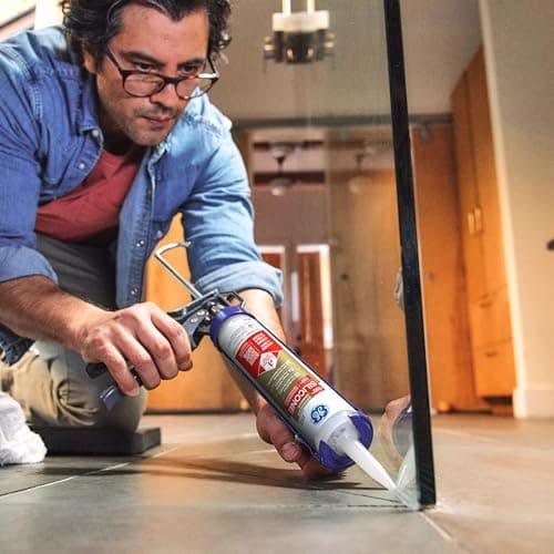 GE Advanced Silicone Kitchen & Bath Sealant, White, 298 ml Cartridge, Pack of 1 — view 3