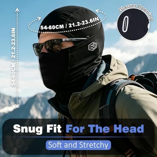 2Pcs Balaclava Face Mask for Men Women, Lightweight Breathable Quick Dry Summer Cooling UV Protection Sun Hood for Motorcycle Cycling Running Hiking Fishing Outdoor — view 2