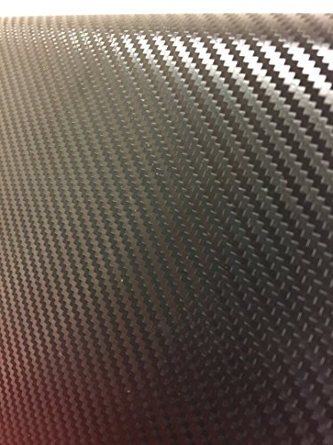 VViViD+ Premium Black Carbon Fiber Vinyl Wrap Film (6ft x 5ft) — view 3