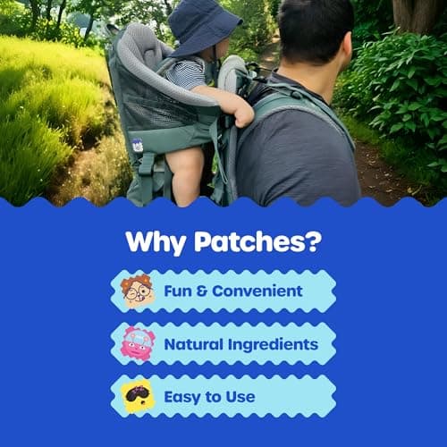 NATPAT Trail Patch Outdoor Stickers for Kids (48 Pack) - BuzzPatch - For Toddlers, Babies, Kids — view 2