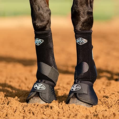Professionals Choice Equine Ballistic Hoof Overreach Bell Boot Pair Black Medium — view 5