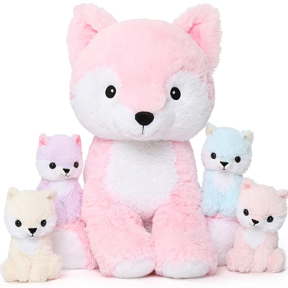 MorisMos Giant Easter Bunny Teddy Soft Toy, 60cm Cuddly Rabbit Teddy with 3 Baby Inside, Big Fluffy Bunny Stuffed Animals Gift for Kids Girlfriend Birthday Easter Decorations — view 23