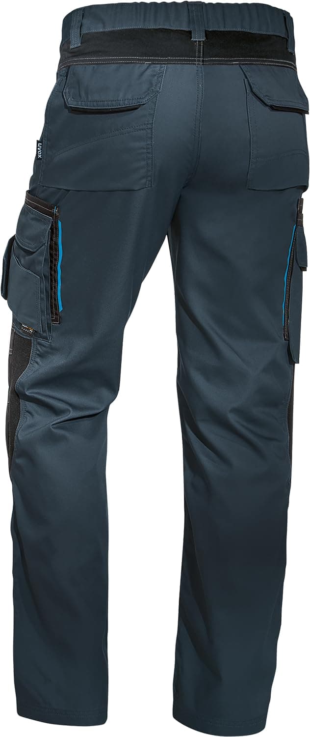 Uvex Tune-up 8909 Pantalon de Trabajo para Hombre - Pantalones Cargo para Trabajar de Algodón y de Cordura - Multibolsillos - Bolsillo de Las Rodilleras - Color Gris, Negro, Azul, Verde, Blanco — view 2