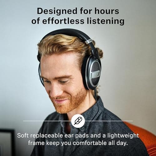 Sennheiser HD 599 SE Around Ear Open Back Headphone (Renewed) — view 5